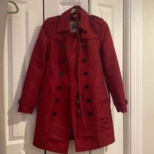 Burberry Red Coat/trench coat